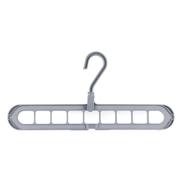 Custom Color Multifunctional Plastic Hanger Space-Saving 9 Holes Hanger for Cloths Wardrobe Storage Rack