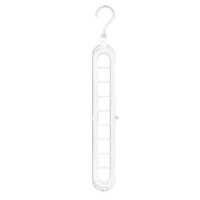 Custom Color Multifunctional Plastic Hanger Space-Saving 9 Holes Hanger for Cloths Wardrobe Storage Rack