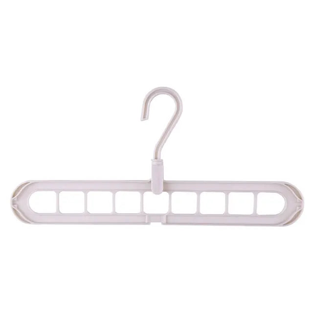Custom Color Multifunctional Plastic Hanger Space-Saving 9 Holes Hanger for Cloths Wardrobe Storage Rack